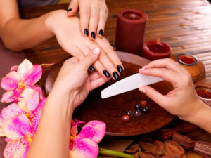 manicure in nail care