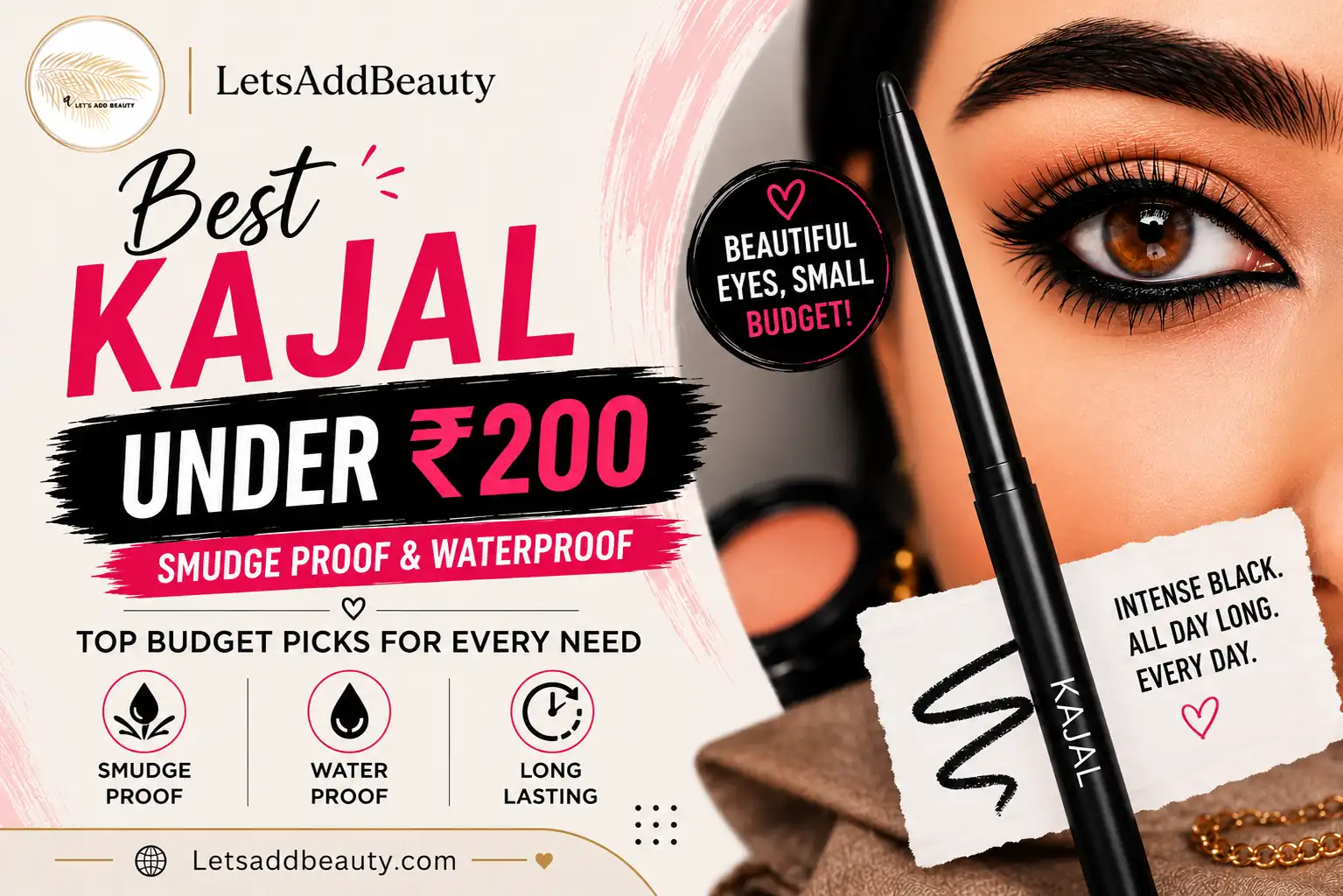 best kajal under 200 smudge proof, transfer proof